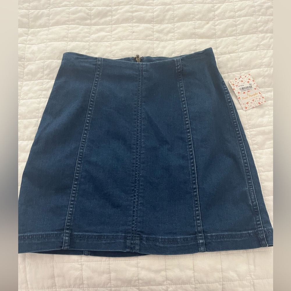 FREE PEOPLE DENIM ALINE SKIRT, NEVER WORN